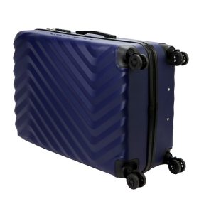   Pierre Cardin MED12 - 28 sötétkék nagyméretű keményfalú bőrönd 48 x 78 x 26 cm