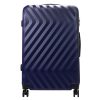 Pierre Cardin MED12 - 28 sötétkék nagyméretű keményfalú bőrönd 48 x 78 x 26 cm