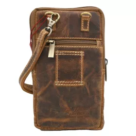   Peterson PTN 1277-TMH barna férfi bőr oldaltáska 10.5 x 19 x 2 cm