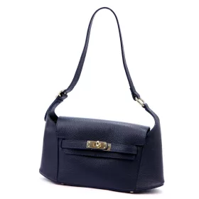   Luka 24-044 navy női bőr kézitáska, válltáska 30 x 15 x 9 cm
