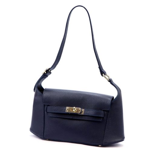 Luka 24-044 navy női bőr kézitáska, válltáska 30 x 15 x 9 cm
