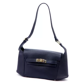   Luka 24-044 navy női bőr kézitáska, válltáska 30 x 15 x 9 cm
