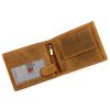 Nordee 895 barna bőr férfi pénztárca 12.5x9.8x3 cm