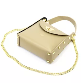   EGO ES0144CR 150024JZ krém női bőr kézitáska, válltáska 21 x 24 x 7.5 cm