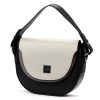 EGO ES728CR 160024JZ fekete-bézs női bőr kézitáska 28 x 23 x 9 cm 