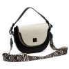 EGO ES728CR 160024JZ fekete-bézs női bőr kézitáska 28 x 23 x 9 cm 