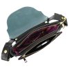 EGO ES728CR 140024JZ fekete-sötétkék női bőr kézitáska 28 x 23 x 9 cm