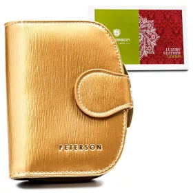   Peterson PTN 43972-SH pezsgő marhabőr női pénztárca 9.5x11.5x3.5 cm