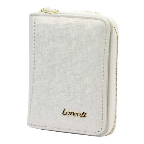 Lorenti 5157-BRS ezüst női bőr pénztárca 8 x 10.5 x 3 cm