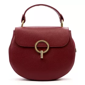   Luka DOLLARO bordó női bőr kézitáska, crossbody 24 x 18 x 9 cm