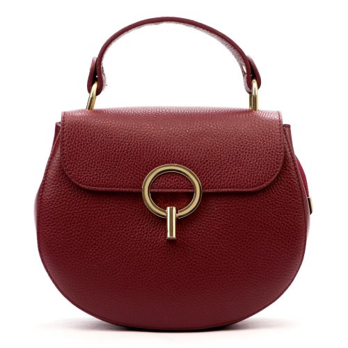 Luka DOLLARO bordó női bőr kézitáska, crossbody 24 x 18 x 9 cm