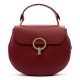 Luka DOLLARO bordó női bőr kézitáska, crossbody 24 x 18 x 9 cm