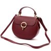 Luka DOLLARO bordó női bőr kézitáska, crossbody 24 x 18 x 9 cm