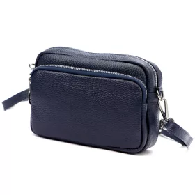   JUICE navy kék női bőr oldaltáska, válltáska 18.5 x 14 x 7.5 cm