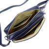 JUICE navy kék női bőr oldaltáska, crossbody 26 x 20 x 9 cm