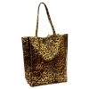 Patrizia 419-013-06 PANTERA női bőr válltáska, shopper 40 x 38 x 13 cm 