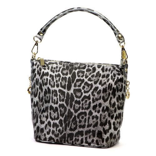 Patrizia 419-040 PANTERA szürke női bőr kézitáska, válltáska, oldaltáska 24 x 20 x 13 cm