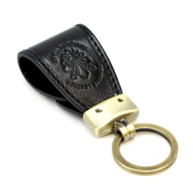 Florence BRE-4 fekete bőr kulcstartó 10.5 x 2 x 3.8 cm