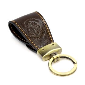   Florence BRE-4 sötétbarna bőr kulcstartó 10.5 x 2 x 3.8 cm