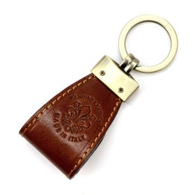 Florence BRE-4 barna bőr kulcstartó 10.5 x 2 x 3.8 cm