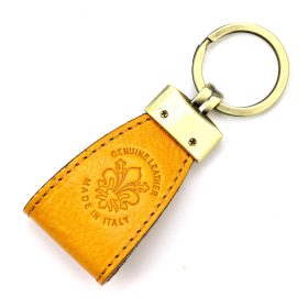 Florence BRE-4 sárga bőr kulcstartó 10.5 x 2 x 3.8 cm