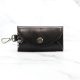 Florence ITK-01 fekete bőr unisex kulcstartó 9 x 6 x 1.5 cm