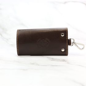 Florence ITK-01 barna bőr unisex kulcstartó 9 x 6 x 1.5 cm