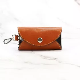   Florence ITK-01 konyak bőr unisex kulcstartó 9 x 6 x 1.5 cm