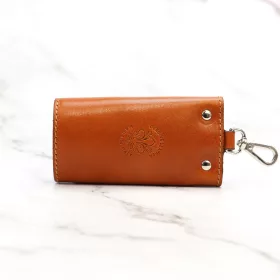   Florence ITK-01 konyak bőr unisex kulcstartó 9 x 6 x 1.5 cm