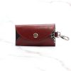 Florence ITK-01 bordó bőr unisex kulcstartó 9 x 6 x 1.5 cm