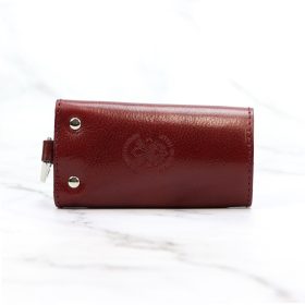   Florence ITK-01 bordó bőr unisex kulcstartó 9 x 6 x 1.5 cm