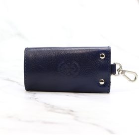 Florence ITK-01 navy bőr unisex kulcstartó 9 x 6 x 1.5 cm