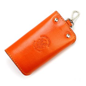 Florence ITK-02 narancs bőr kulcstartó 11 x 6 x 2.5 cm