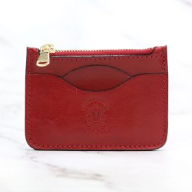   Florence ITC-01 piros női bőr kulcstartó, pénztárca 11 x 7.5 x 1.5 cm