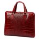 Camilla 777 CROCO bordó női bőr laptoptáska 40 x 31 x 6 cm 