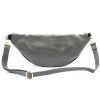 Luka 24-017-01 szürke női bőr övtáska, crossbody 37 x 22 x 11 cm