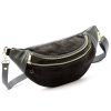 Luka 24-017-01 szürke női bőr övtáska, crossbody 37 x 22 x 11 cm