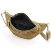 Luka 24-017-01 barna női bőr övtáska, crossbody 37 x 22 x 11 cm