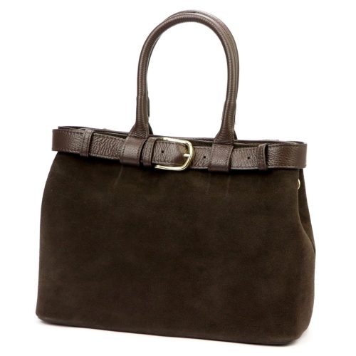 Luka 24-053 barna olasz női bőr kézitáska 34 x 23 x 14 cm