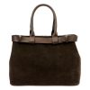 Luka 24-053 barna olasz női bőr kézitáska 34 x 23 x 14 cm