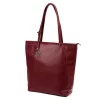 Gregorio 1728 DOLLARO bordó női bőr válltáska, shopper 37 x 35 x 14 cm