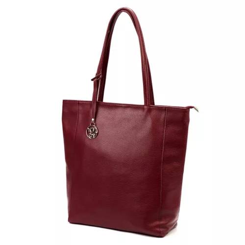 Gregorio 1728 DOLLARO bordó női bőr válltáska, shopper 37 x 35 x 14 cm
