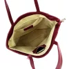 Gregorio 1728 DOLLARO bordó női bőr válltáska, shopper 37 x 35 x 14 cm
