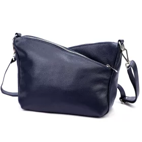   Luka 24-051 sötétkék női bőr válltáska 32 x 22 x 14 cm
