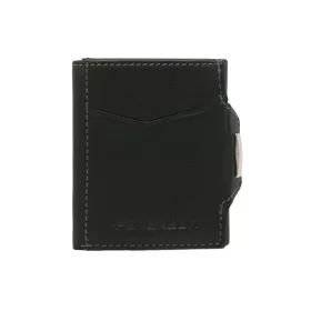   Peterson PTN G710-GKA fekete férfi bőr pénztárca 9 × 10 × 3 cm