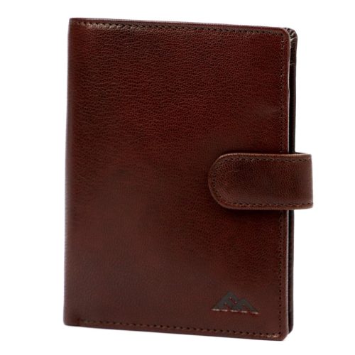EL FORREST 712-28 barna férfi marhabőr pénztárca RFID 11 x 13 x 3 cm