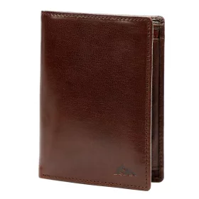   EL FORREST 896-28 barna férfi marhabőr pénztárca RFID 9.5 x 12.8 x 3 cm