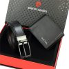 Pierre Cardin ZG-2-324-FWJ fekete férfi marhabőr ajándék szett