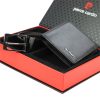 Pierre Cardin ZG-2-324-FWJ fekete férfi marhabőr ajándék szett