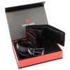 Pierre Cardin ZG-2-324-FWJ fekete férfi marhabőr ajándék szett